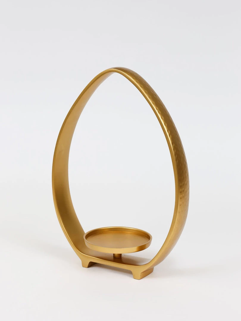 Inspire Me! Home Decor Gold Teardrop Candle Holders (2 Sizes)