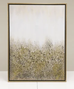 Inspire Me! Home Decor WALL ART & MIRRORS Gold Abstract Detailed Painting