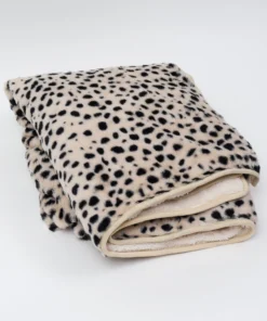 Inspire Me! Home Decor Leopard Faux Fur Cozy Throw