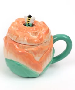 Inspire Me! Home Decor KITCHEN Rose Shape With Mug With Lid And Spoon