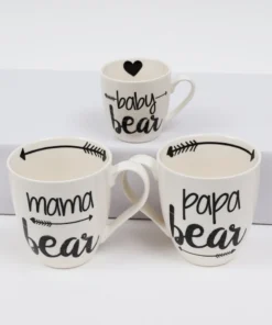 Inspire Me! Home Decor KITCHEN Family Bear Mug Set
