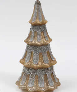 Inspire Me! Home Decor Mercury Glass Tree With Glitter (2 Sizes) Gold