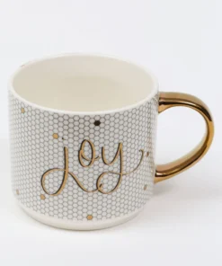 Inspire Me! Home Decor Gold Joy Mug