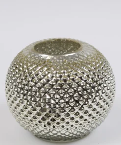 Inspire Me! Home Decor Champagne Studded Glass Vase