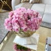 Inspire Me! Home Decor 19" Real Touch Pink Hydrangea Stem Floral Stems