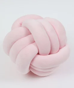 Inspire Me! Home Decor Soft Pink Velvet Knot Pillow (3 Sizes) Pillows