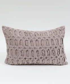 Inspire Me! Home Decor Muted Pink Velvet Down Filled Pillow Pillows