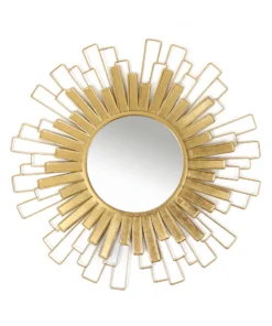 Inspire Me! Home Decor Gold Foil Sunburst Mirror