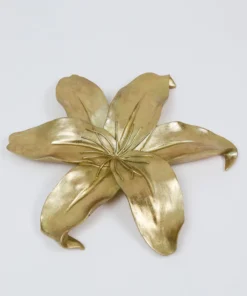 Inspire Me! Home Decor Gold Flower Wall Art