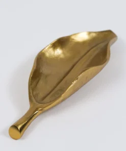 Inspire Me! Home Decor Gold Wavy Leaf Tray