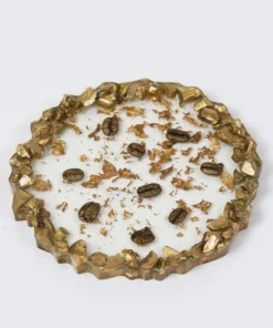Inspire Me! Home Decor Stone Resin Coffee Bean Coaster (2 Colors)