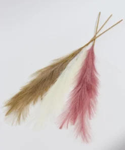 Inspire Me! Home Decor Light Feathered Pampa Grass Stem (4 Colors) Floral Stems