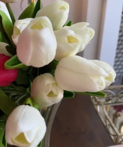 Inspire Me! Home Decor Real Touch Tulip Bouquet (8 Colors)