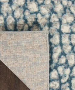 Nourison Inspire Me! Home Decor Joli Area Rug - Ivory/Blue/Grey (3 Sizes) PILLOWS, RUGS, & THROWS