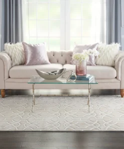 Nourison Joli Area Rug - Beige/White (3 Sizes)