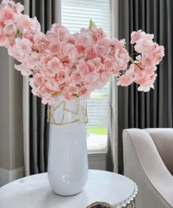 Inspire Me! Home Decor White Glass Vase With Mesh Design (2 Styles)