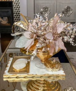 Inspire Me! Home Decor Marble Tray With Metallic Edge (2 Colors)