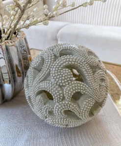 Inspire Me! Home Decor Champagne Detailed Orb