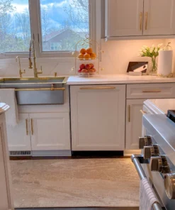 Inspire Me! Home Decor Two-Tiered Gold Leaf Serving Display