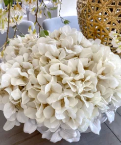Inspire Me! Home Decor Ivory Hydrangea Stem (29