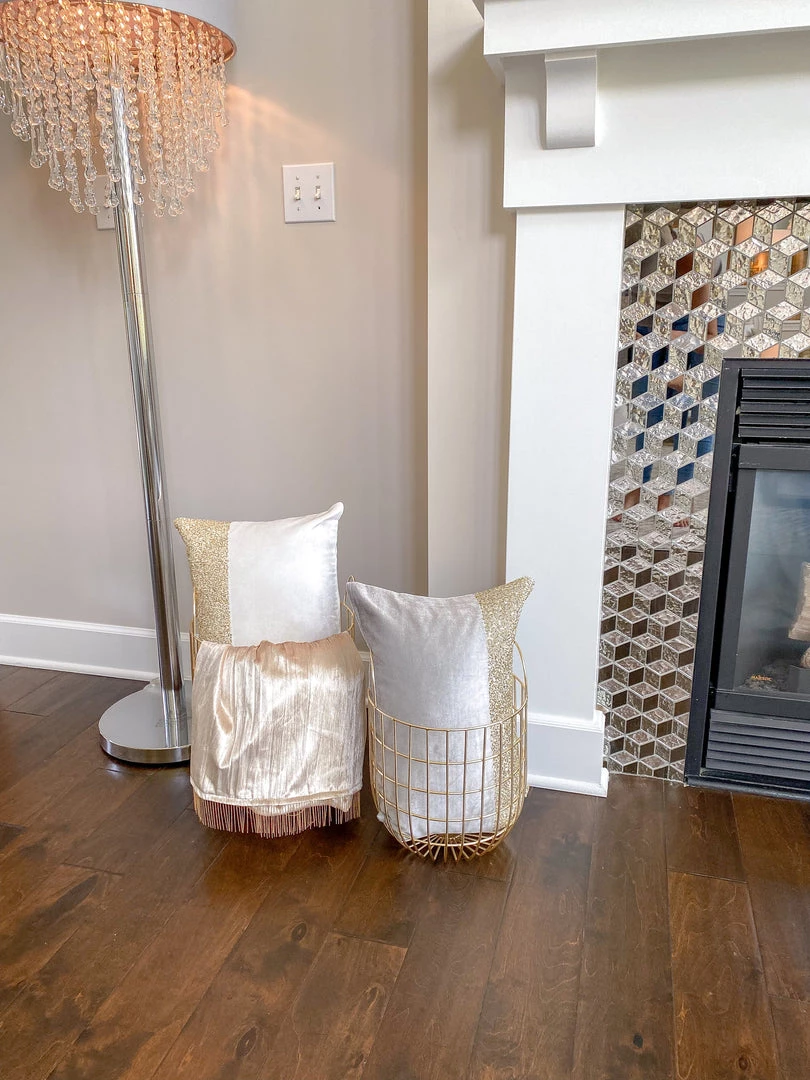 Inspire Me! Home Decor Large Gold Baskets (2 Sizes)