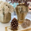 Inspire Me! Home Decor Large Glitter Pinecone Candle