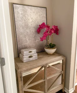 Inspire Me! Home Decor Silver Shimmer Wall Art