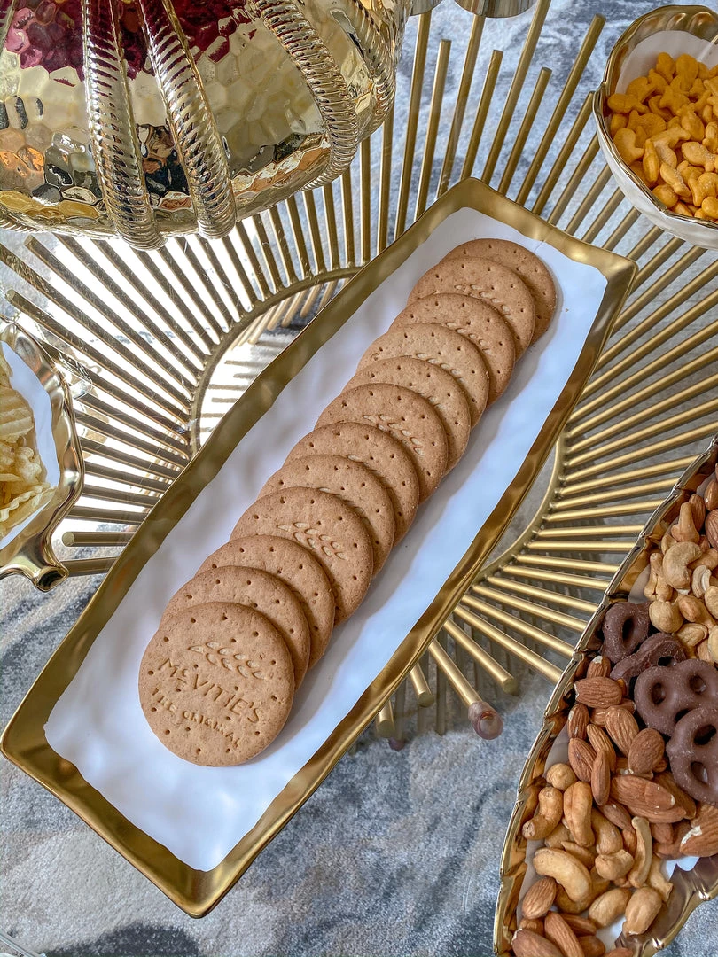 Inspire Me! Home Decor Long Gold Edge Tray