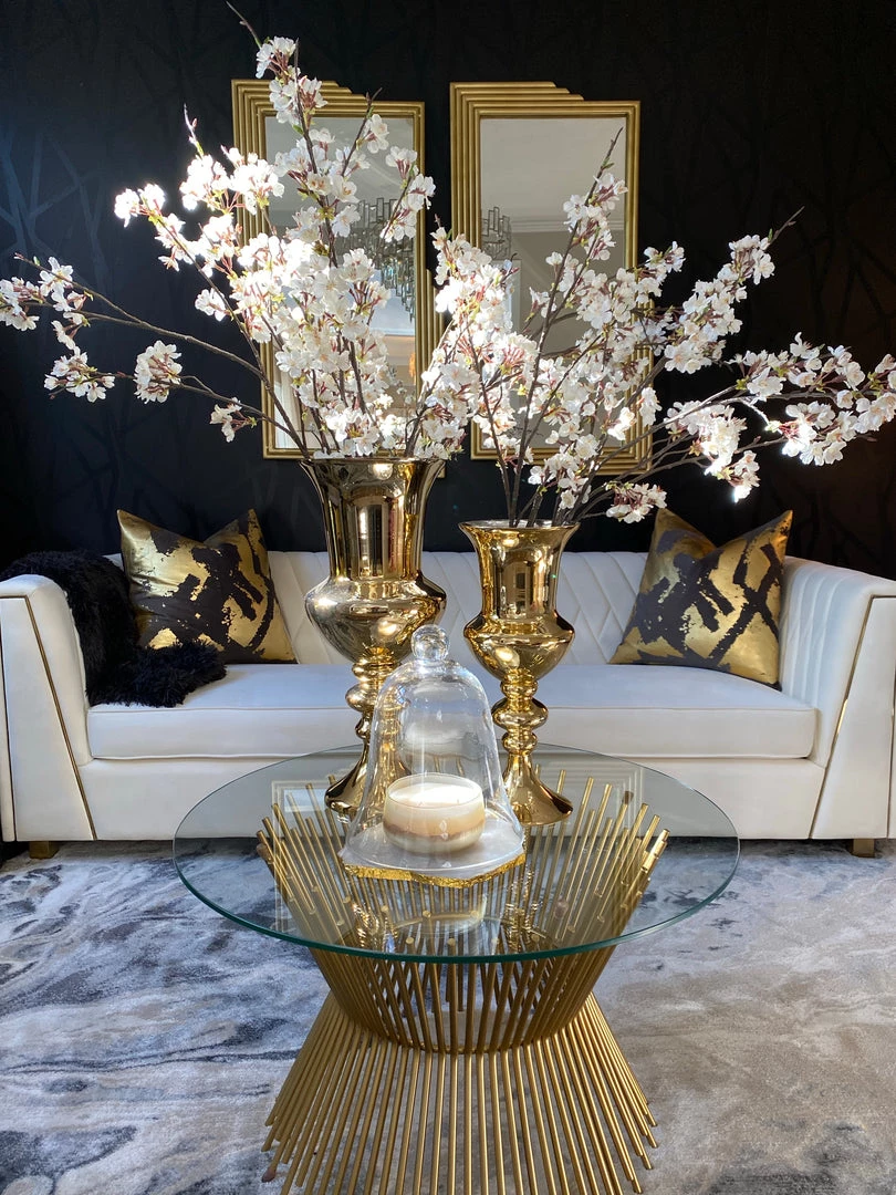 Inspire Me! Home Decor Detailed Stem Vase (2 Colors & 2 Sizes)