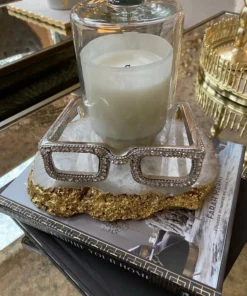 Inspire Me! Home Decor Jeweled Decorative Eyeglass (2 Colors)