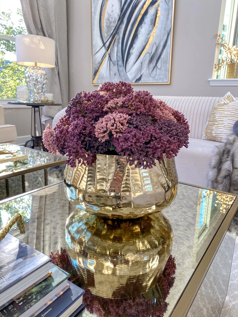 Inspire Me! Home Decor Wide Rimmed Gold Bowl (2 Sizes)