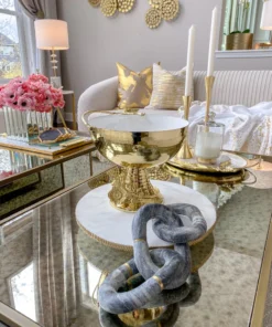 Inspire Me! Home Decor Grey Marble Chain