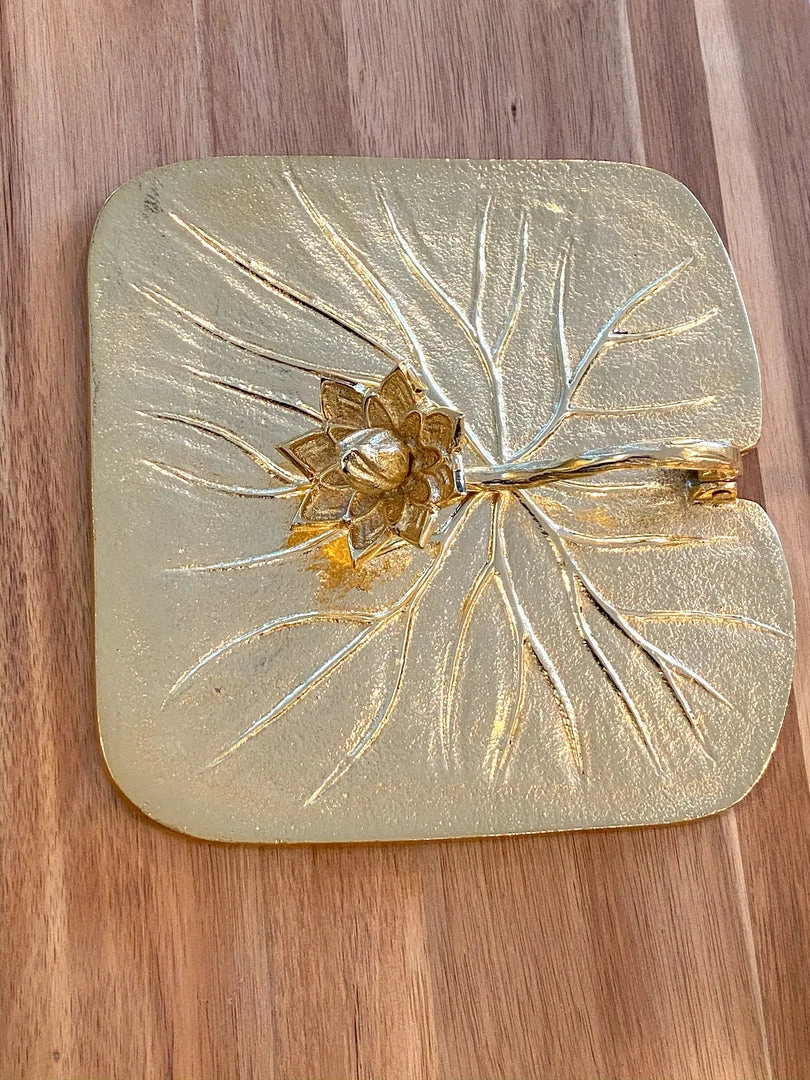 Inspire Me! Home Decor Gold Lotus Napkin Holder