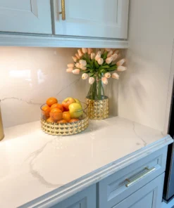 Inspire Me! Home Decor Oversized Gold Studded Glass Bowl