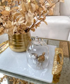 Inspire Me! Home Decor Crumpled Edge Gold Vase