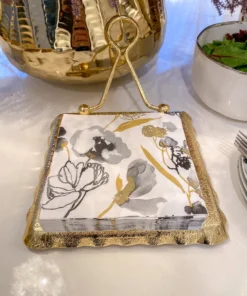 Inspire Me! Home Decor Decorative Square Lunch Napkins (9 Patterns)