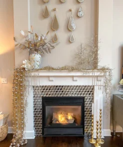 Inspire Me! Home Decor Gold Bead Floor Candle Stick (3 Sizes)