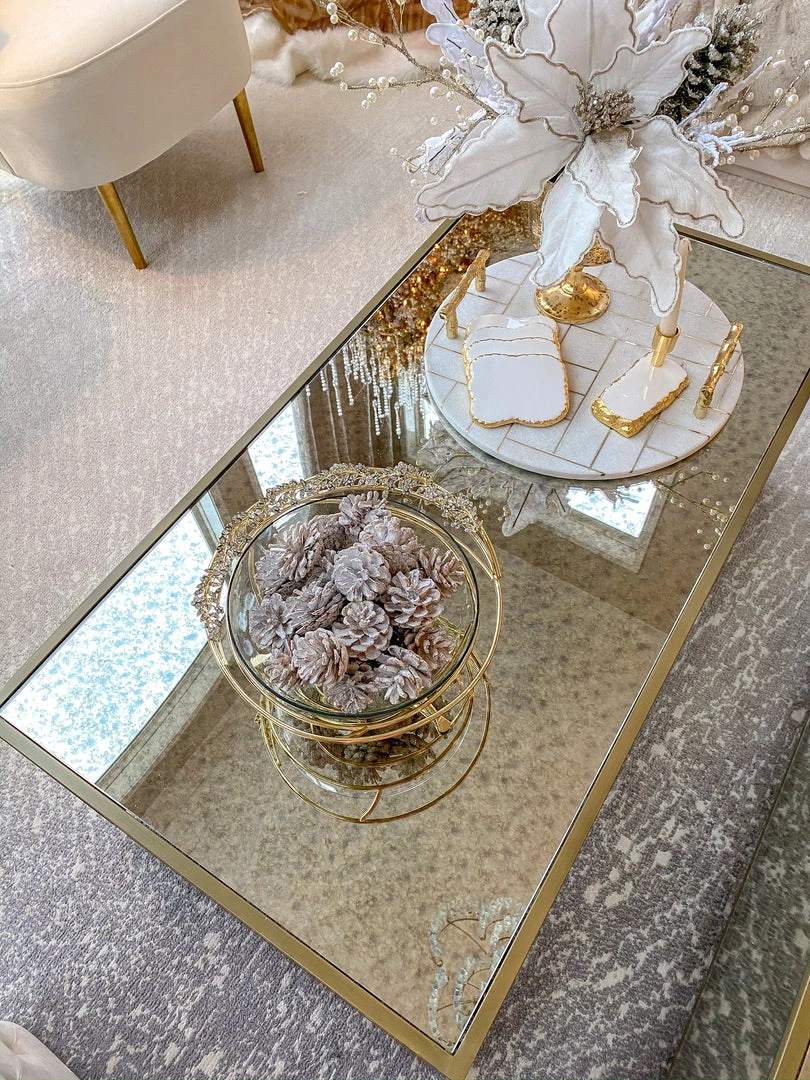 Inspire Me! Home Decor Jeweled Edge Bowl With Glass Insert (2 Colors)