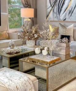 Inspire Me! Home Decor Faux Leather Box Set With Gold Circular Medallion (Set Of 2)