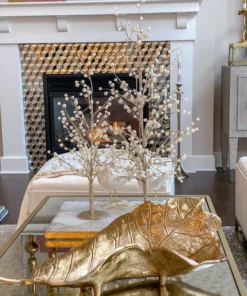 Inspire Me! Home Decor Gold Tree W/ Pearl