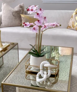 Inspire Me! Home Decor Set Of 2 Gold Mirrored Trays