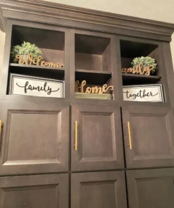 Inspire Me! Home Decor Wooden Script Signs (3 Words) WALL ART & MIRRORS