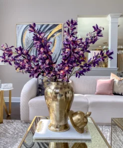 Inspire Me! Home Decor Gold Metal Ginger Jar