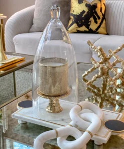 Inspire Me! Home Decor Gold Beaded Mini Cupcake Stand