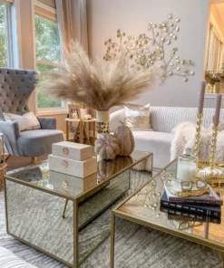 Inspire Me! Home Decor Light Feathered Pampa Grass Stem (4 Colors) Floral Stems