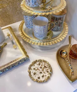 Inspire Me! Home Decor Stone Resin Coffee Bean Coaster (2 Colors)