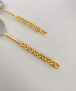 Inspire Me! Home Decor Gold Chain Salad Servers