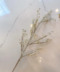 Inspire Me! Home Decor Gold Glitter Pearl Stem