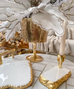 Inspire Me! Home Decor Gold Footed Vase