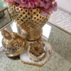 Inspire Me! Home Decor Amber Crystal Flower Box